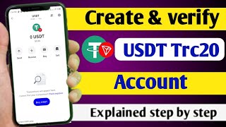 USDT Trc20 account kaise banaye  How to add USDT Trc20 in trust wallet [upl. by Kwok]