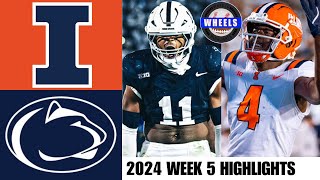 9 Penn State vs 19 Illinois  Full Game Highlights  2024 College Football Highlights [upl. by Branscum]