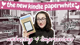 The New Kindle Paperwhite 12th Gen Unboxing and Honest Review  Comparison to 11th Gen Paperwhite [upl. by Aneehsyt]