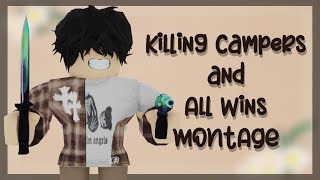 Killing Campers  MM2 Wins MONTAGE [upl. by Christis716]