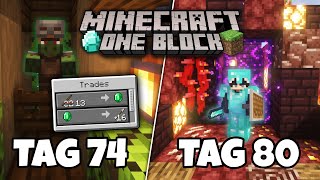 ICH habe 80 TAGE MINECRAFT ONE BLOCK gespielt und DAS ist passiert [upl. by Grenville]