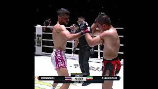 Fariyar Aminipour TigerMuayThai vs Pongsiri PKSaenchai highlights [upl. by Florine]