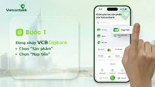 HƯỚNG DẪN NẠP TIỀN VÍ ĐIỆN TỬ TRÊN VCB DIGIBANK [upl. by Volotta458]