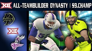 DAVID VS GOLIATH  NCAA Football 14  B12 AllTeambuilder Dynasty  Y9 Big 12 Champ Game [upl. by Etterb]