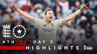 Rohit Shines for India  England v India  Day 3 Highlights  4th LV Insurance Test 2021 [upl. by Htezil469]