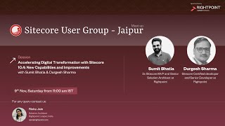 Sitecore User Group Jaipur Meetup On Sitecore 104 New Capabilities and Improvement [upl. by Acinoryt]