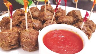 Fried Beef meatballs recipe  Easy beef ballseasy kofta recipe home made beef kofta [upl. by Niliak941]