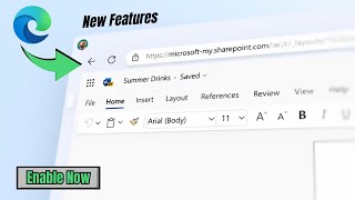 Enable Microsoft Edge NEW UI and Features  Phoenix Visual Design [upl. by Hambley]