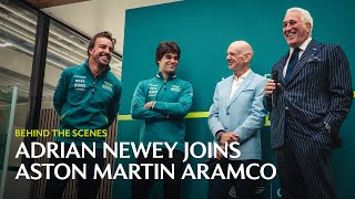 Behind the Scenes Adrian Newey Joins Aston Martin Aramco [upl. by Dorren]