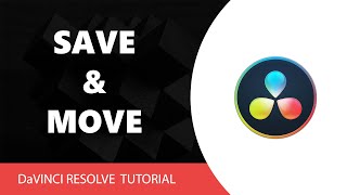 How To Save Davinci Resolve Projects and Move Them Between Computers [upl. by Harwin]