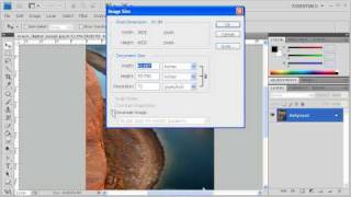 14 Resize Images Adobe Photoshop CS4 Video [upl. by Allsun]