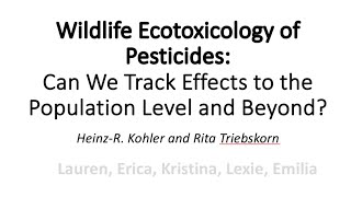 6WildlifeEcotoxicologyofPesticides [upl. by Alikam]