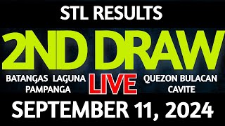 Stl Result Today 2nd draw September 11 2024 STL Batangas Live [upl. by Sandi]