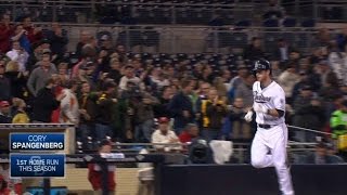 WSHSD Spangenberg hits first homer of the season [upl. by Azer]