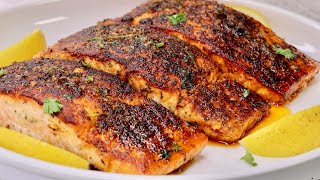 Garlic Butter Salmon Recipe  How Make Garlic Butter Salmon [upl. by Sparky244]