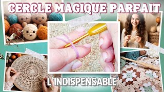 😜 APPRENEZ LE CROCHET ET MAÎTRISEZ FACILEMENT LE CERCLE MAGIQUE 💪 TUTO INDISPENSABLE MamieCrochet [upl. by Nakeber]