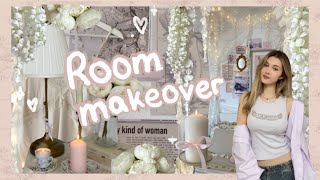 AESTHETIC ROOM MAKEOVER ♡ pinterest inspired ✧･ﾟ ✧･ﾟ [upl. by Jessalin]