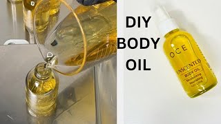 DIY Moisturizing Body Oil With RECIPE Amazing For Dry Skin diy skincare [upl. by Karlin]