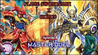 Flame Swordsman x Horus Ranked Gameplay amp Deck Profile My New Fav Fire Deck YuGiOh Master Duel [upl. by Atiuqihs]