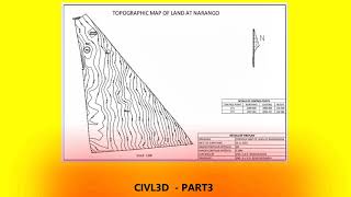 Producing A Topographic Map Using CIVIL3D Software [upl. by Gareri]