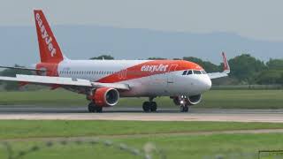 EASYJET LANDING AT MANCHESTER [upl. by Orpha18]