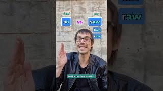 PRONUNCIATION TUTORIAL 1 SAW vs SO pronunciation britishenglish speakenglish englishtips [upl. by Hayden]