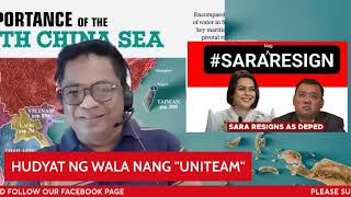 PAGBITIW NI SARA SA GABINETE HUDYAT NG WALA NG quotUNITEAMquot [upl. by Giardap558]