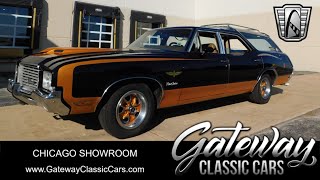 1972 Oldsmobile Vista Cruiser 2224 Gateway Classic Cars Chicago [upl. by Ecinreb]