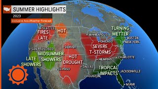 AccuWeather’s 2023 US summer forecast  AccuWeather [upl. by Neeron809]