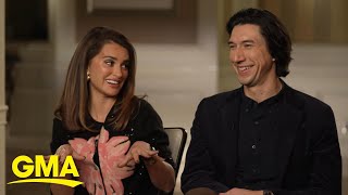 Adam Driver and Penelope Cruz talk new film Ferrari [upl. by Wiltshire933]