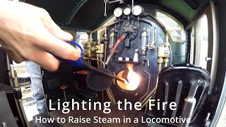 How to Raise Steam in a Locomotive at Peters Railway [upl. by Enylodnewg]