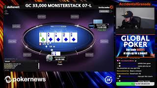 DEEP in Monsterstack Series Event Lets get a TROPHY  MTTs on Global Poker code [upl. by Eseneg]