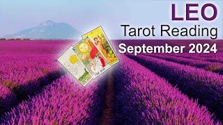 LEO TAROT READING quotCOMING OUT ON TOP LEO IT ALL FALLS INTO PLACEquot September 2024 tarotreading [upl. by Ahsiekahs]