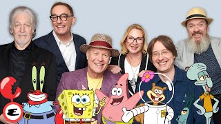 SpongeBob Cast Reunites To Talk 25 Years of Krabby Patties and FUN  Esquire [upl. by Frisse]