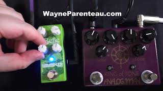 Wampler Belle VS Analogman King Of Tone amp Fender Tone Master Twin Reverb [upl. by Dnama]