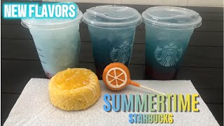 Stay Cool And Refreshed With Starbucks New Summertime Items  Review [upl. by Alegnad]