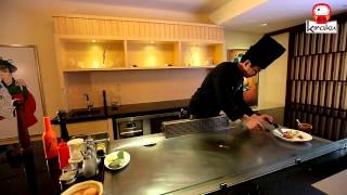 Teppanyaki Cooking  Forest Prawn [upl. by Inot]