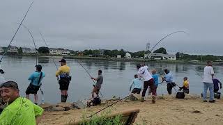 cape cod canal fishermen fishing for striper [upl. by Barbabas]