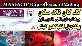 MASFACIP Ciprofloxacin Hcl 250mg Tablets Benefits Uses  ہر قسم کے انفیکشن کی گولیاں [upl. by Ydnirb]