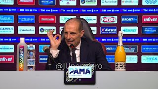 ALLEGRI post SalernitanaJuve 12 conferenza stampa quotFermo calma Il VAR è soggettivo Vlahovicquot [upl. by Atwater82]