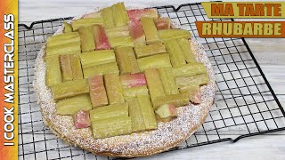 ✅ MA TARTE RHUBARBE AVEC CRÈME DAMANDE ET PÂTE FEUILLETÉE  UNE RECETTE SIMPLE ET GOURMANDE [upl. by Dorlisa]