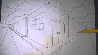 How to Draw in TwoPoint Perspective a City Corner Blockpart 3 [upl. by Daegal272]