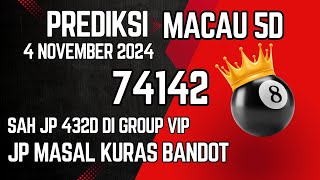 PREDIKSI TOTO MACAU 5D HARI INI 4 NOVEMBER 2024  BOCORAN TOTO MACAU 5D HARI INI  TTM 5D [upl. by Alexia]