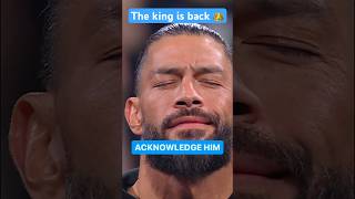 roman reigns returns 😱 roman reigns return 2024 romanreigns wwe summerslam shorts [upl. by Lempres]