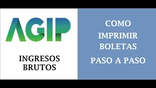 Ingresos Brutos Impresión de boletas  Paso a paso [upl. by Lerud]