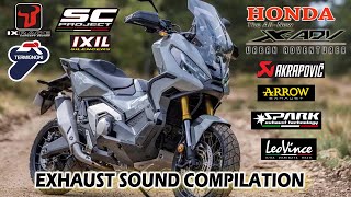 HONDA XADV 750 EXHAUST Sound Compilation  SC Project Akrapovic Termignoni Arrow IXIL IXRACE 2024 [upl. by Aydne935]