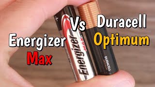 Energizer Max VS Duracell Optimum AA Battery Test [upl. by Minny]