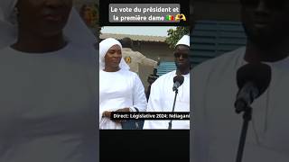 Président BASSIROU DIOMAYE FAYE et la première dame Marie Khone FAYE❤️ont voté pour les législatives [upl. by Nidnal329]