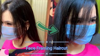 Face Framing Haircut 💇🏻‍♀️  Front Flicks [upl. by Cyrie]