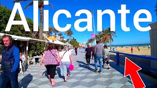 ALICANTE 🇪🇸 Postiguet Beach February 2023 [upl. by Studnia]